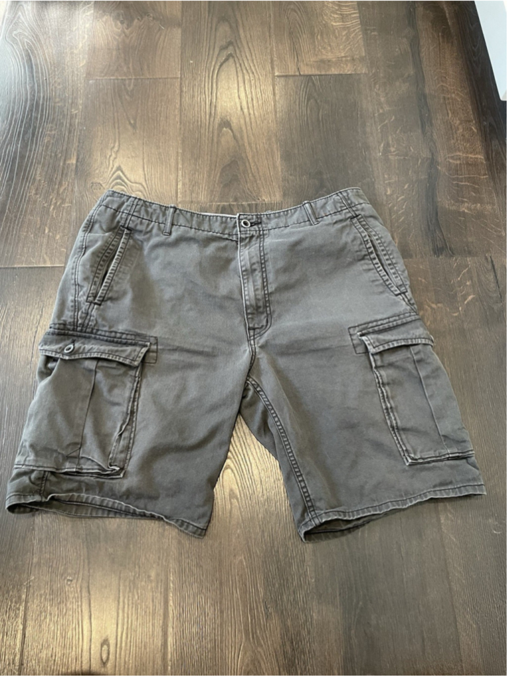 Levi Strauss Shorts Size 36 Cargo Mens Gray Hiking Outdoors Belt Loop